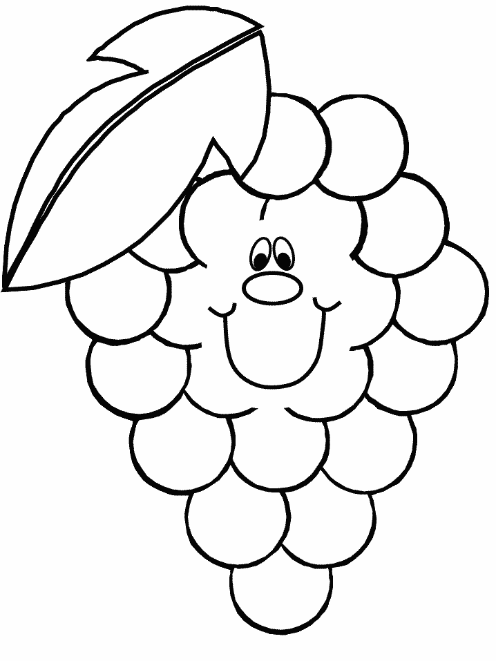 Grapes Coloring Pages Best Coloring Pages For Kids