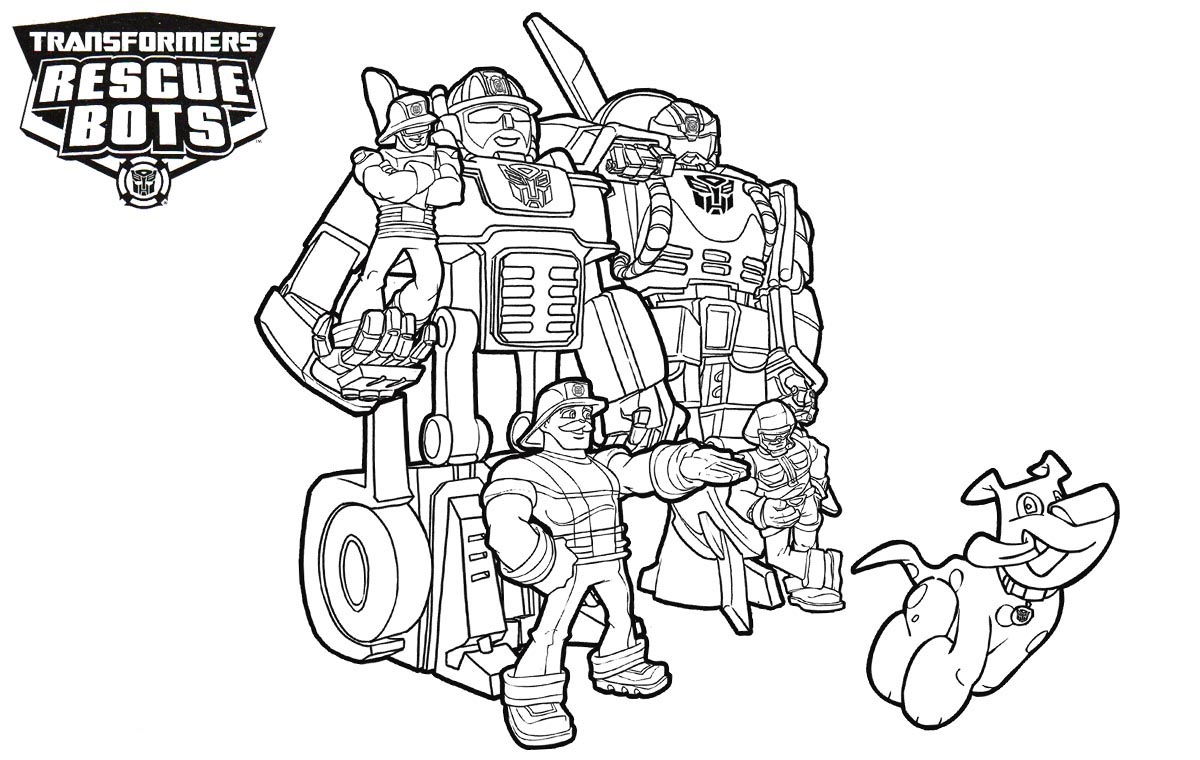 Kids-n-Fun 31 coloring pages of Transformers Rescue Bots