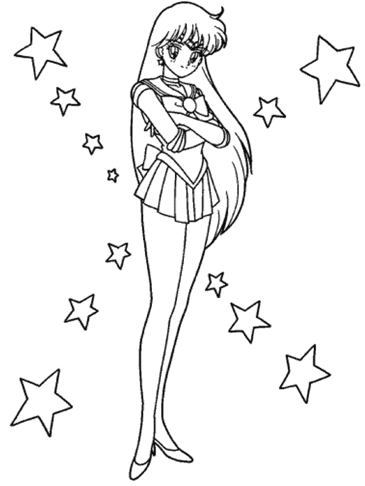 Sailor Mars Coloring Pages Best Coloring Pages For Kids
