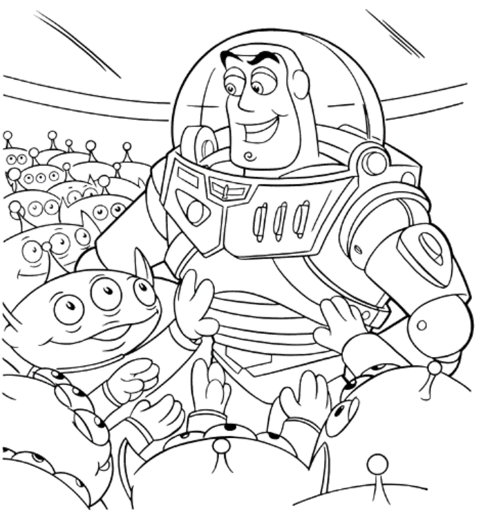 Aliens Toy Story Coloring Page