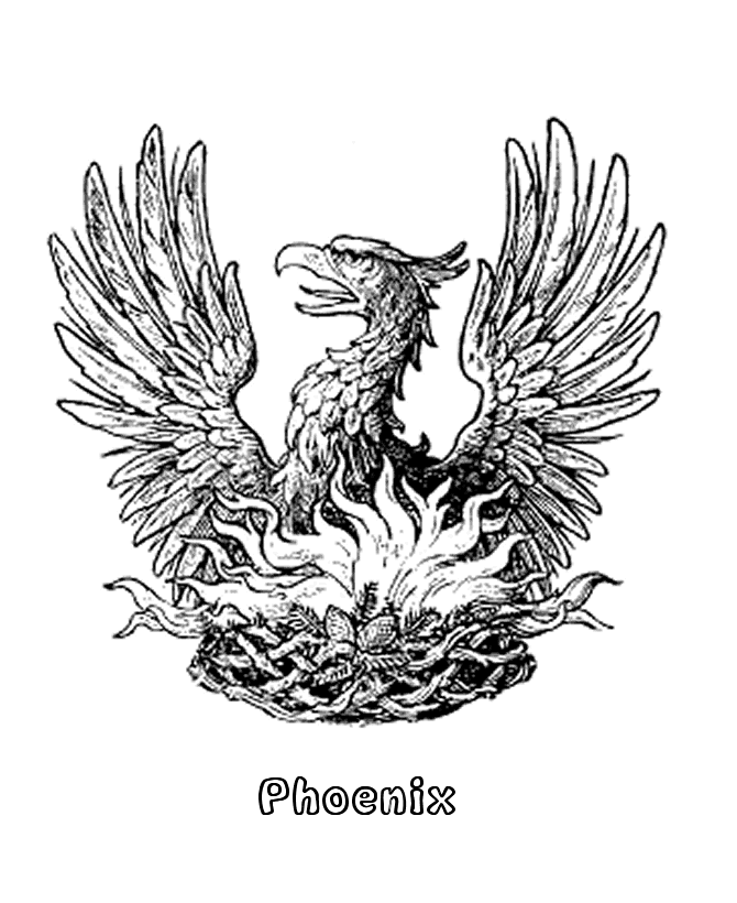 Phoenix Coloring Pages Best Coloring Pages For Kids Phoenix Coloring Pages Best Coloring Pages For Kids