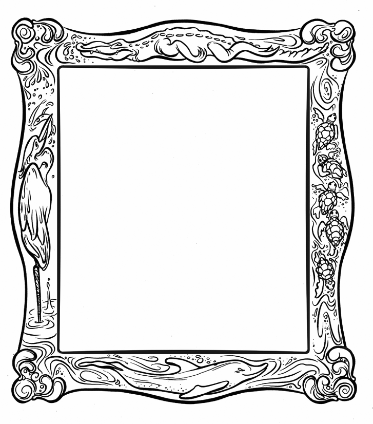 Picture Frame Coloring Pages Best Coloring Pages For Kids