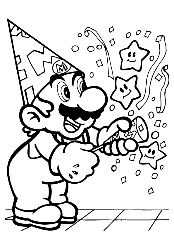 Party Coloring Page