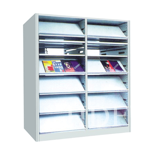 6tier vertical metal frame periodical shelf HUADU
