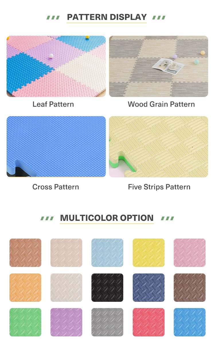 Wood Grain Eva Foam Mat Professional Eva foam mat manufacturer