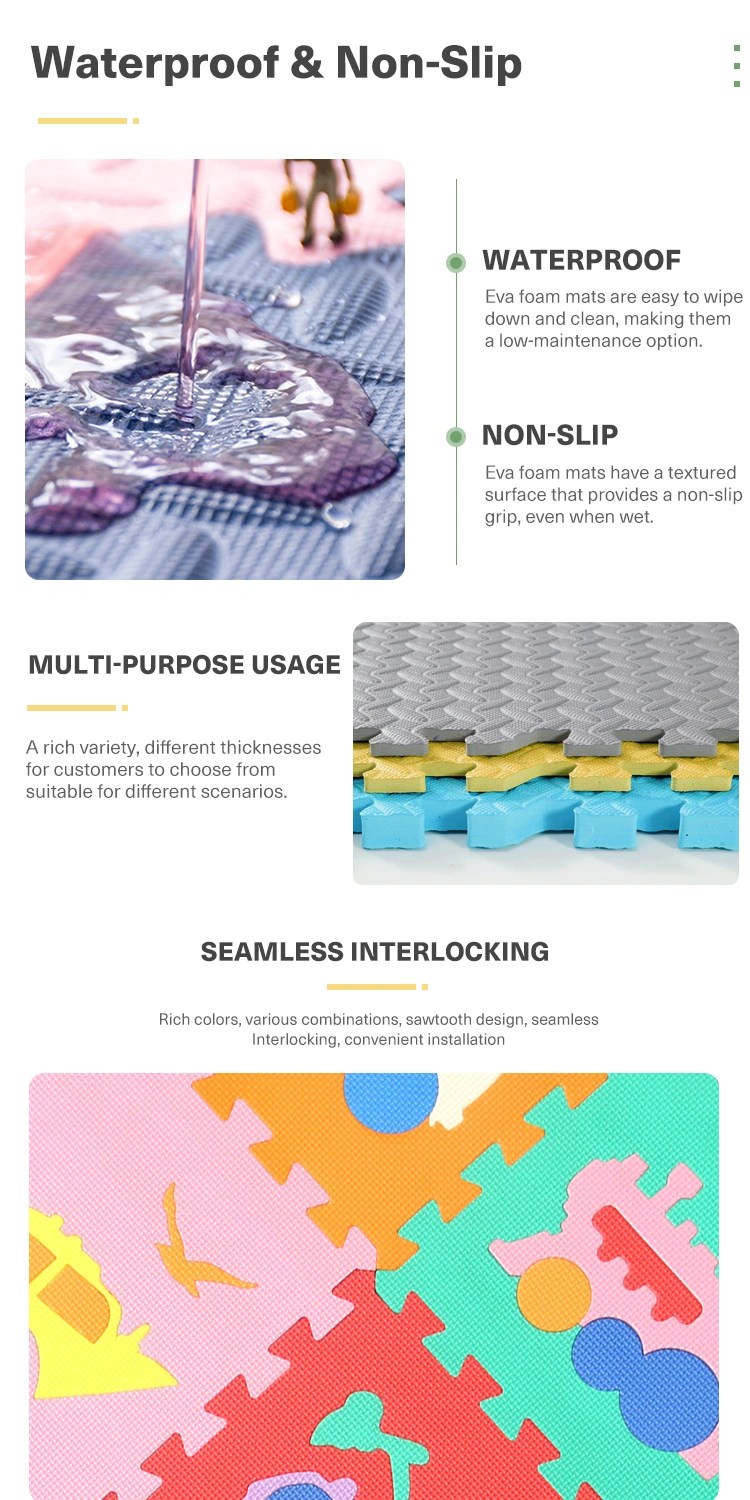 Wood Grain Eva Foam Mat Professional Eva foam mat manufacturer