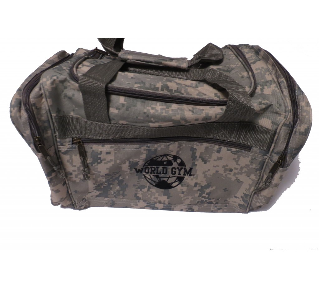 Gym Duffle Bag World Gym Digital Camouflage duffle bag Camo Tank Top