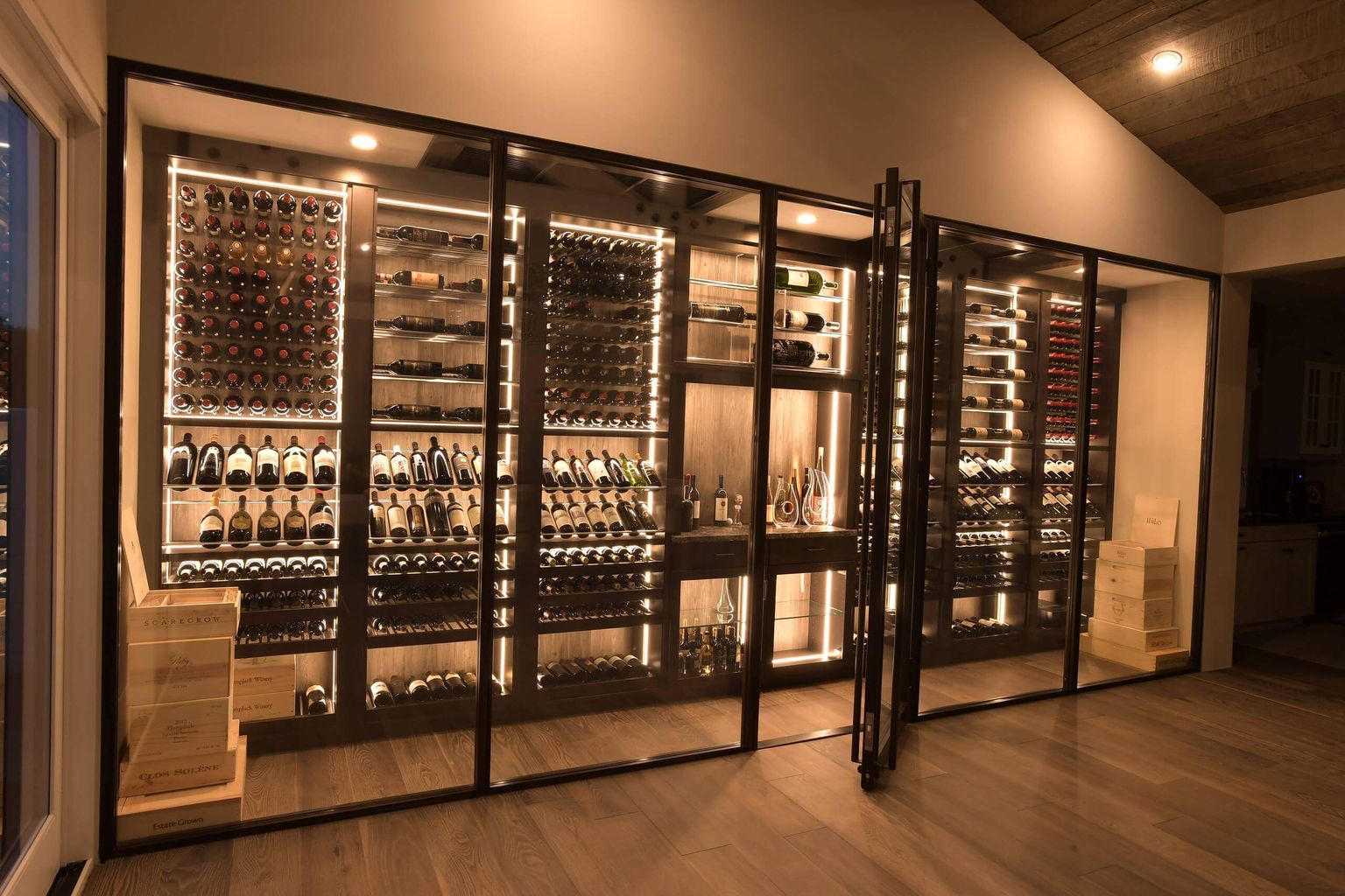Custom Wine Room Enclosures in Naples, FL Best in Glass
