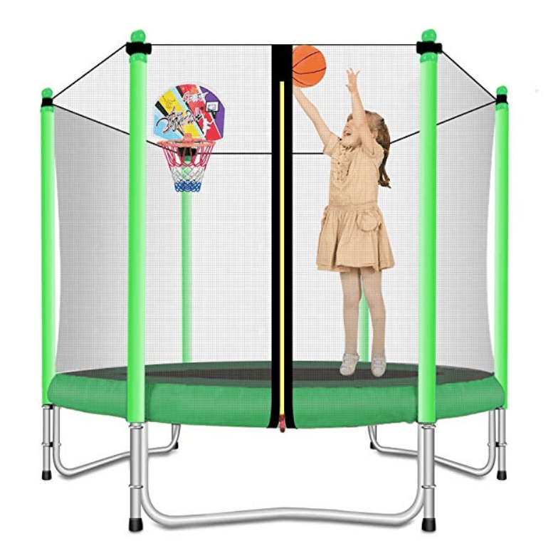 Springfree trampoline basketball hoop amazon