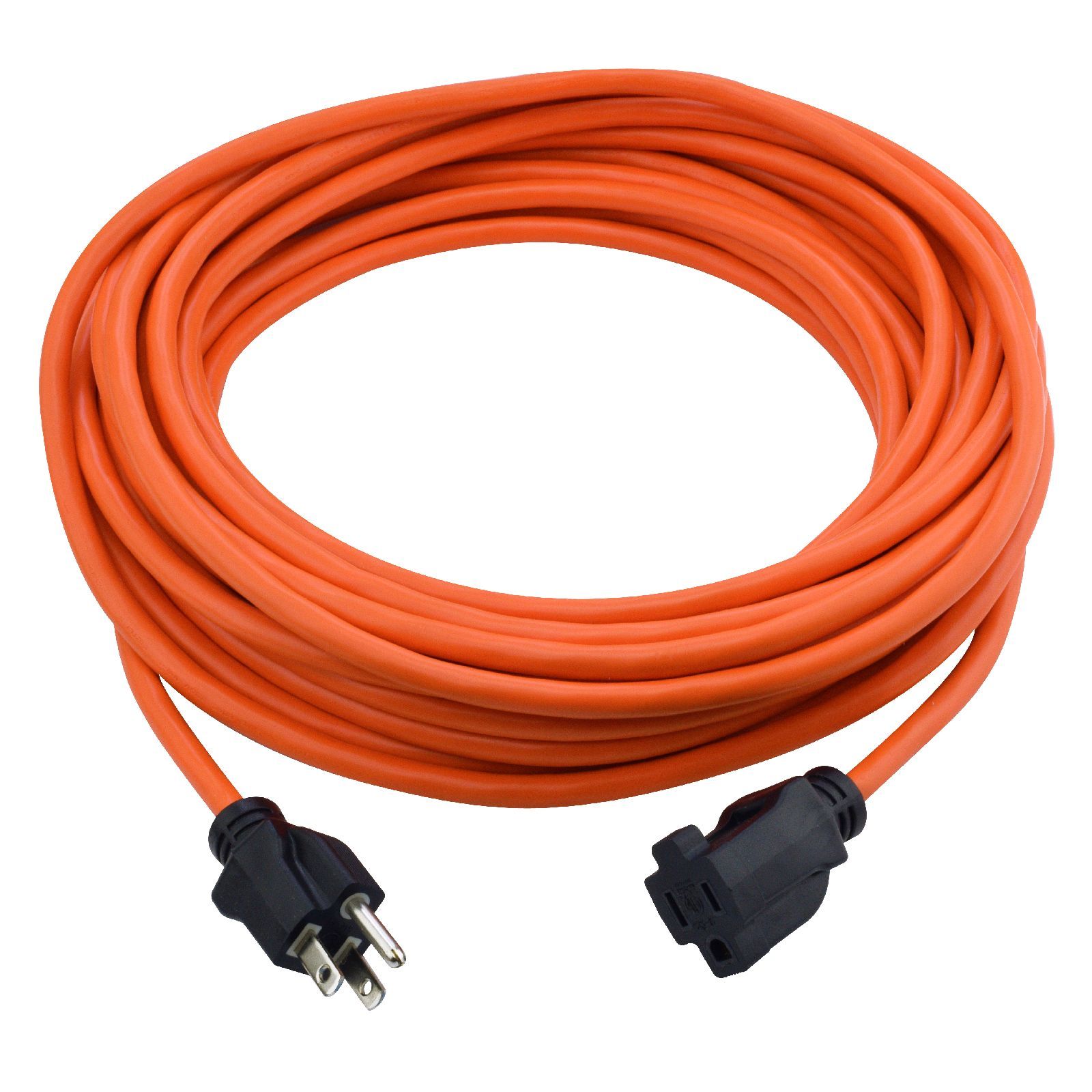 50ft 16/3 SJTW Orange Extension Cord,Black Plug Bestlink Netware