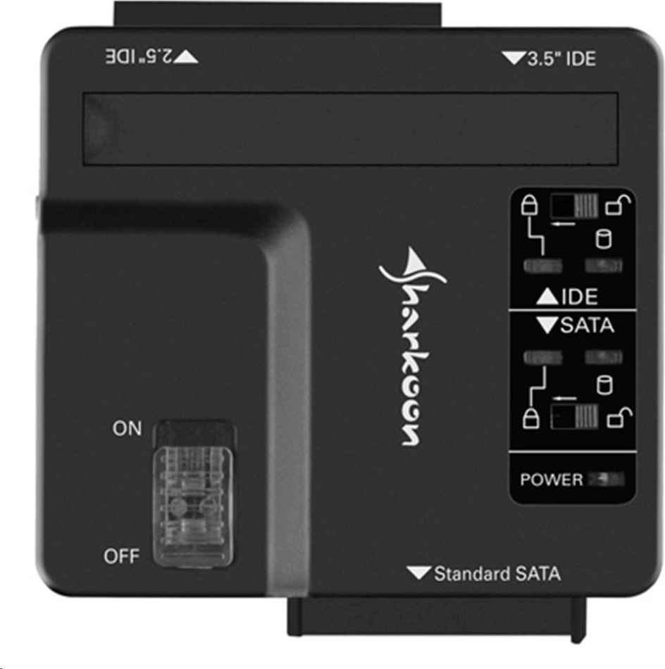 Sharkoon DriveLink Combo U3 V2 HDD Dokkoló adapter (USB 3.0B Sata