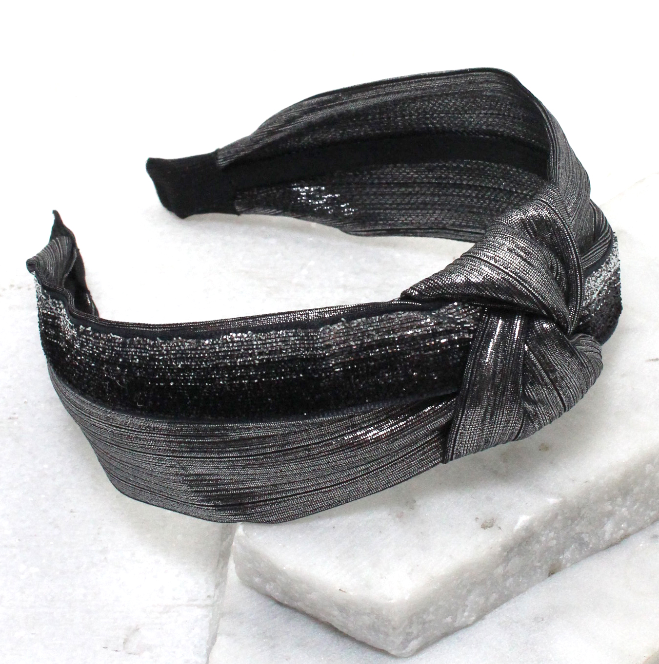 Metallic Made Headband in Silver Best of Everything Online Shopping