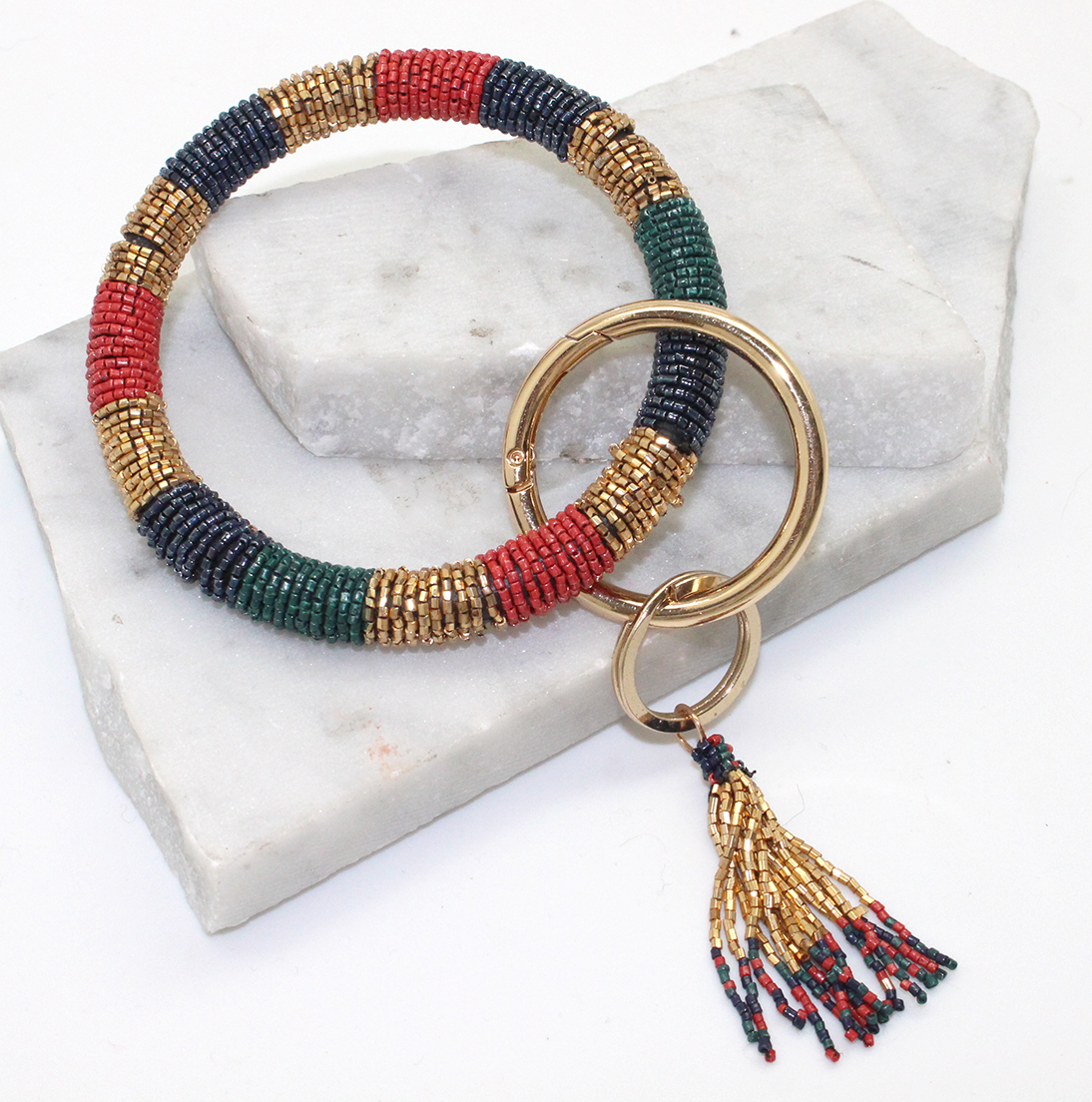 Striped Bracelet Key Chain Best of Everything Online Shopping