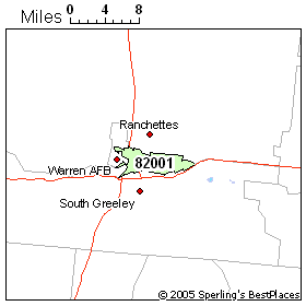 Cheyenne Zip Code Map Economy In Zip 82001 (Cheyenne, Wy)