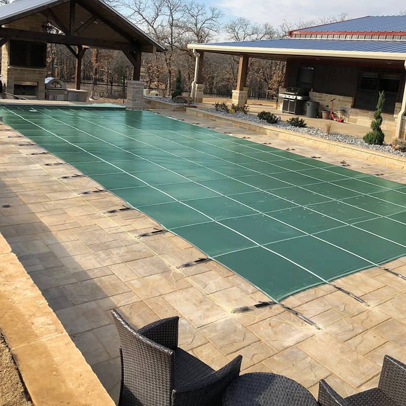 18′ x 38′ Meyco Rugged Mesh Safety Pool Cover Best Pool Covers