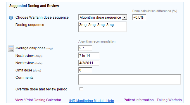 bestpractice Decision Support Modules INR