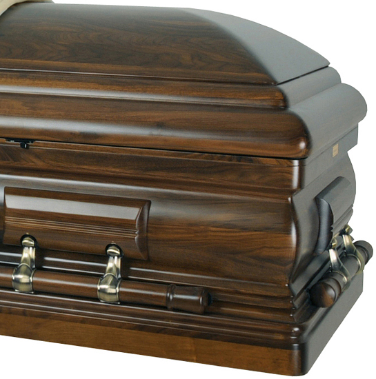 W8897FS Black Walnut Budget Caskets and Monuments