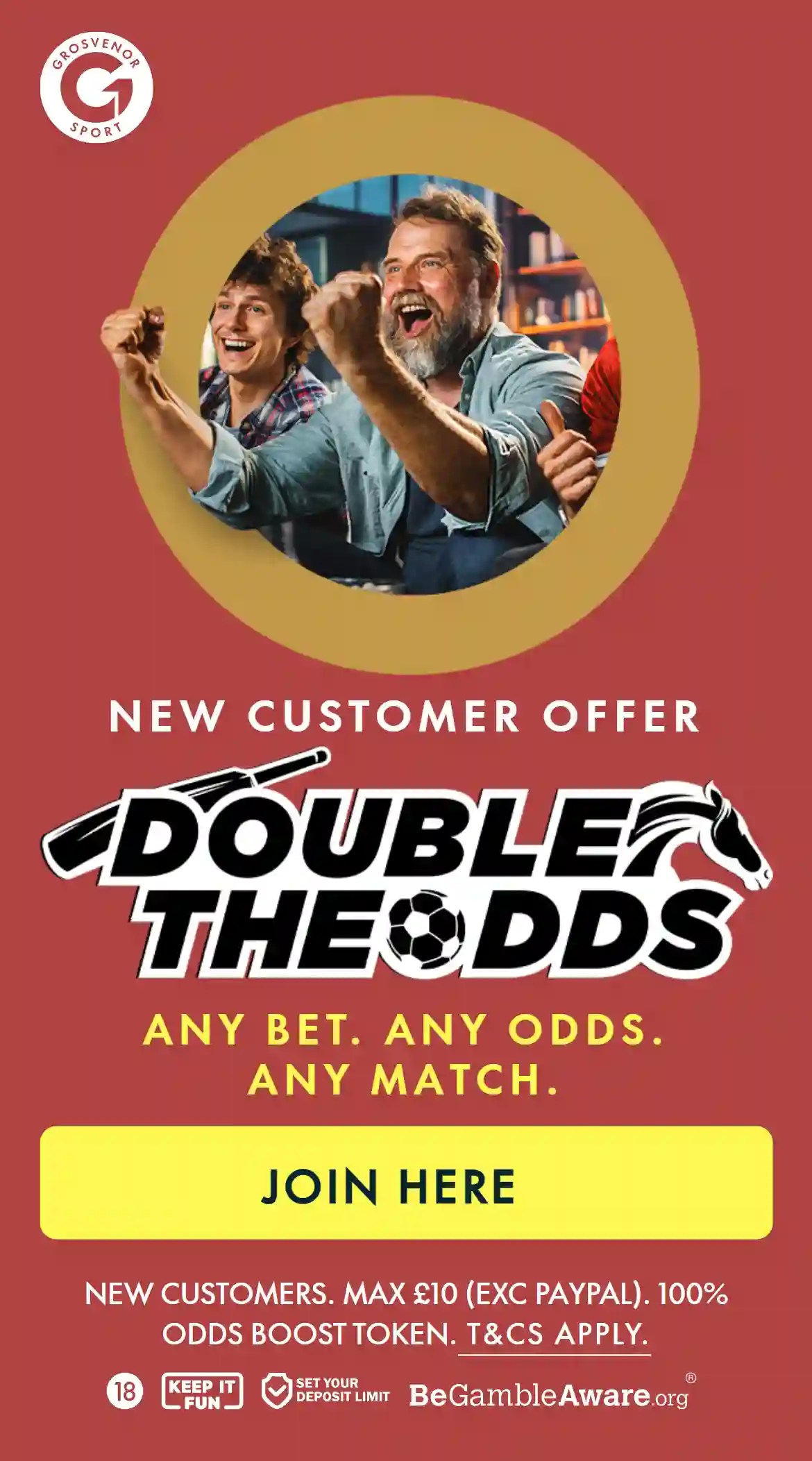 Grosvenor Bonus Code Double the Odds March 2024