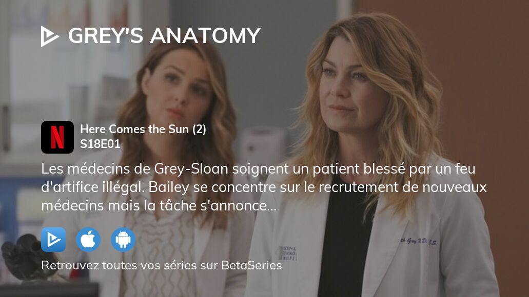 Regarder Grey's Anatomy saison 18 épisode 1 en streaming complet VOSTFR