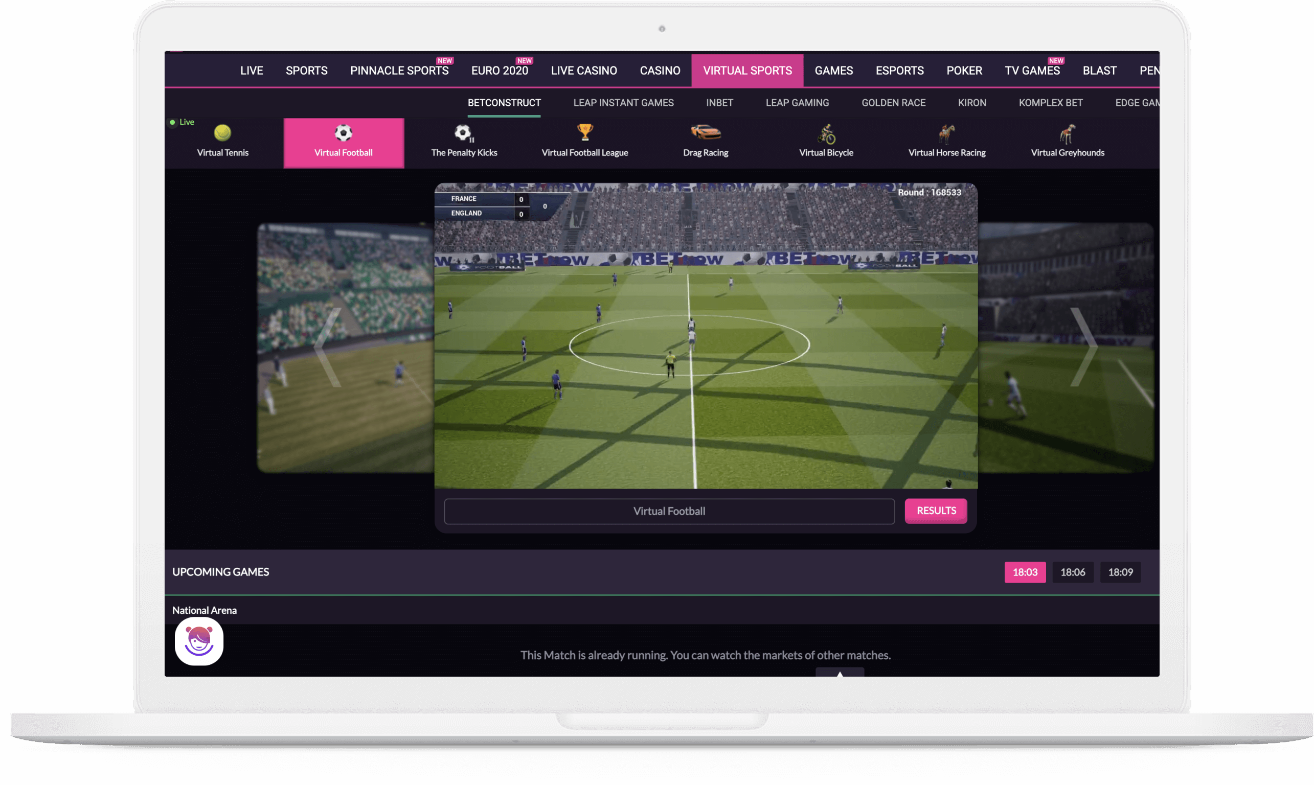 Virtual Sports Betting Solutions BetConstruct