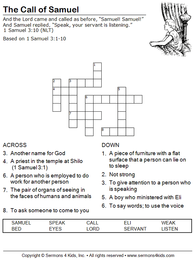 January 17th Children’s Sunday School Lesson Bethel UMC
