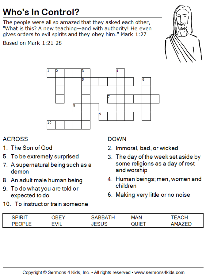January 31st Children’s Sunday School Lesson Bethel UMC