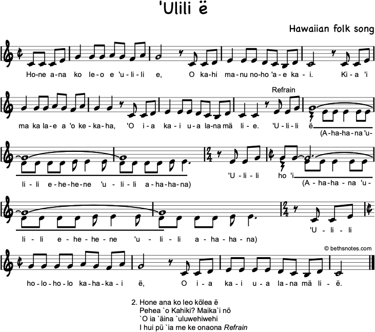 'Ulili E Beth's Notes