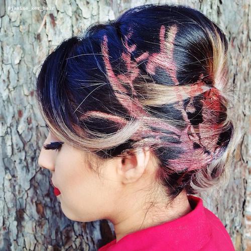 24 Stencil Hair, Graffiti Hair Ideas to Show Off in 2017