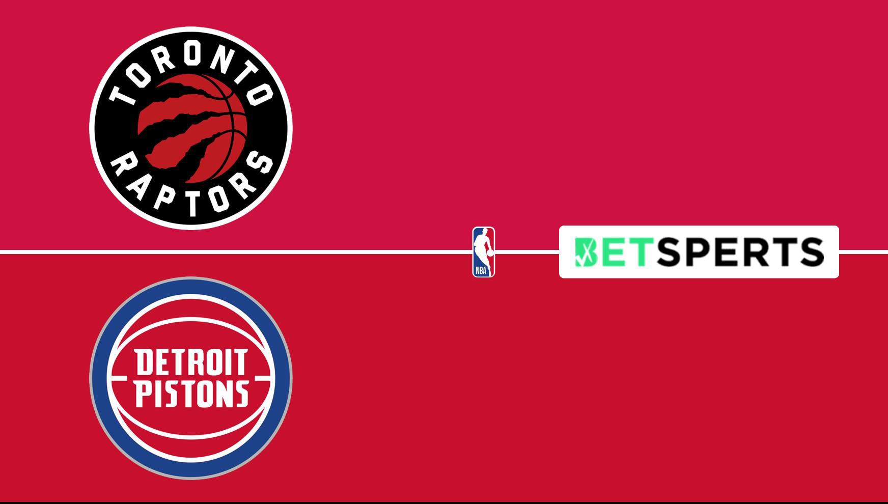 Raptors vs Pistons Prediction Picks, Live Odds & Moneyline Sunday
