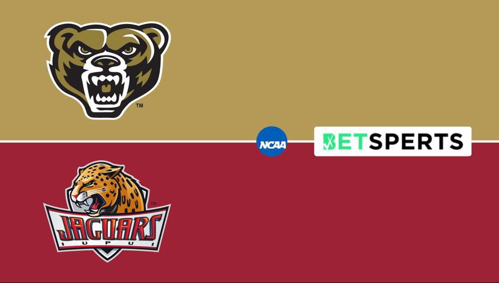 Oakland vs. IUPUI Prediction Live Odds, Stats, History & Picks