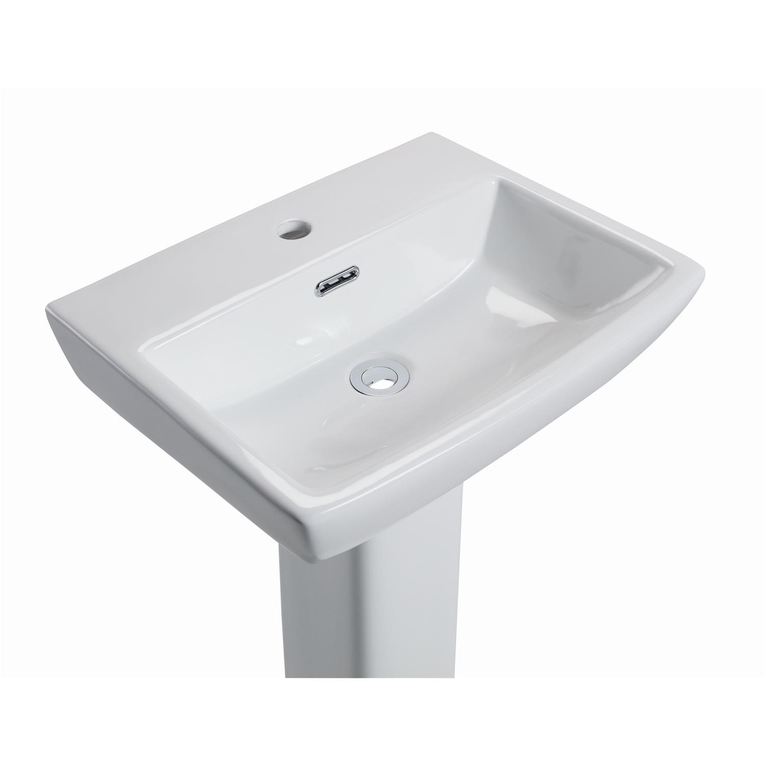 Delta Pedestal Sink 1 Tap Hole Better Bathrooms