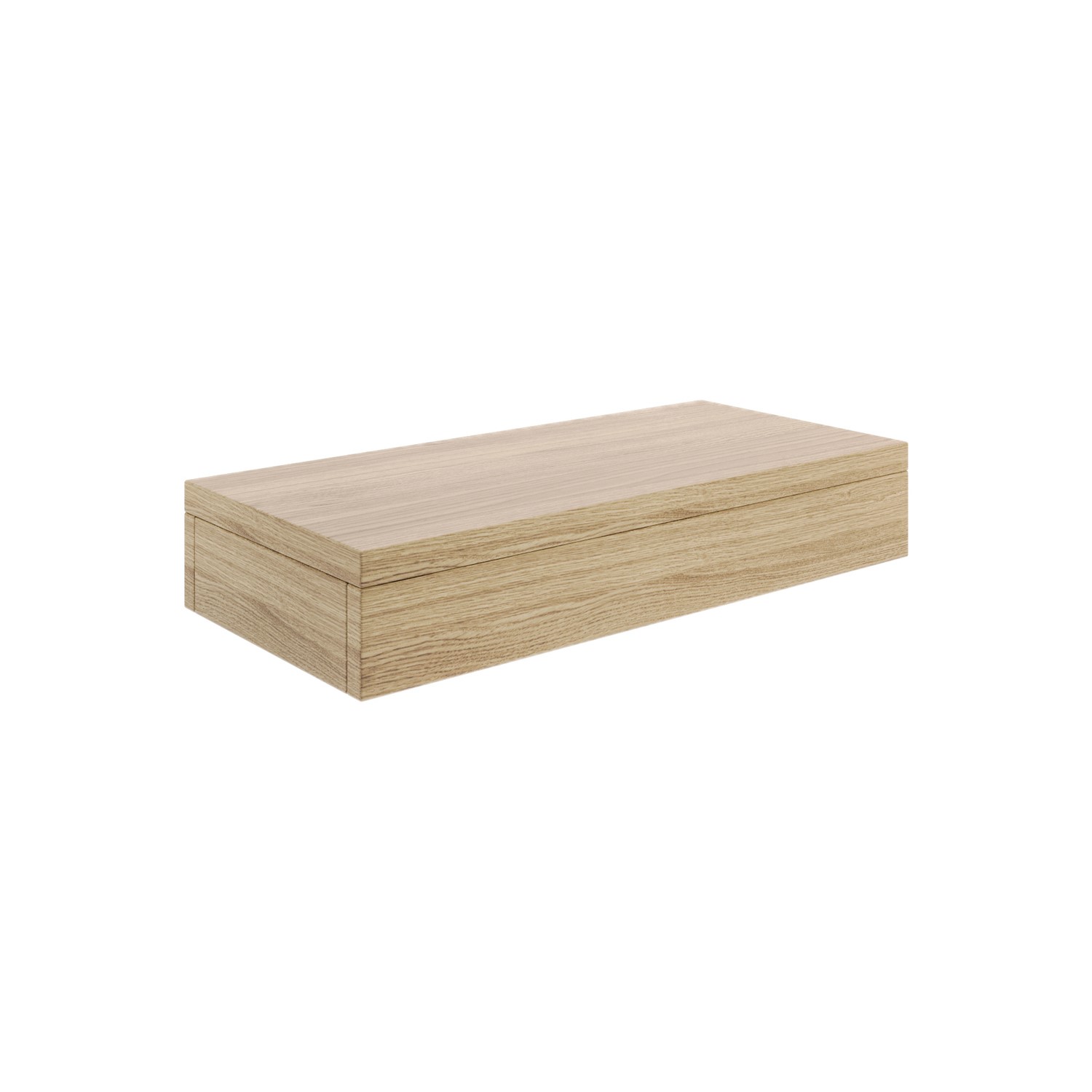 560mm Wood Effect Wall Hung Floating Basin Shelf Evora Better Bathrooms