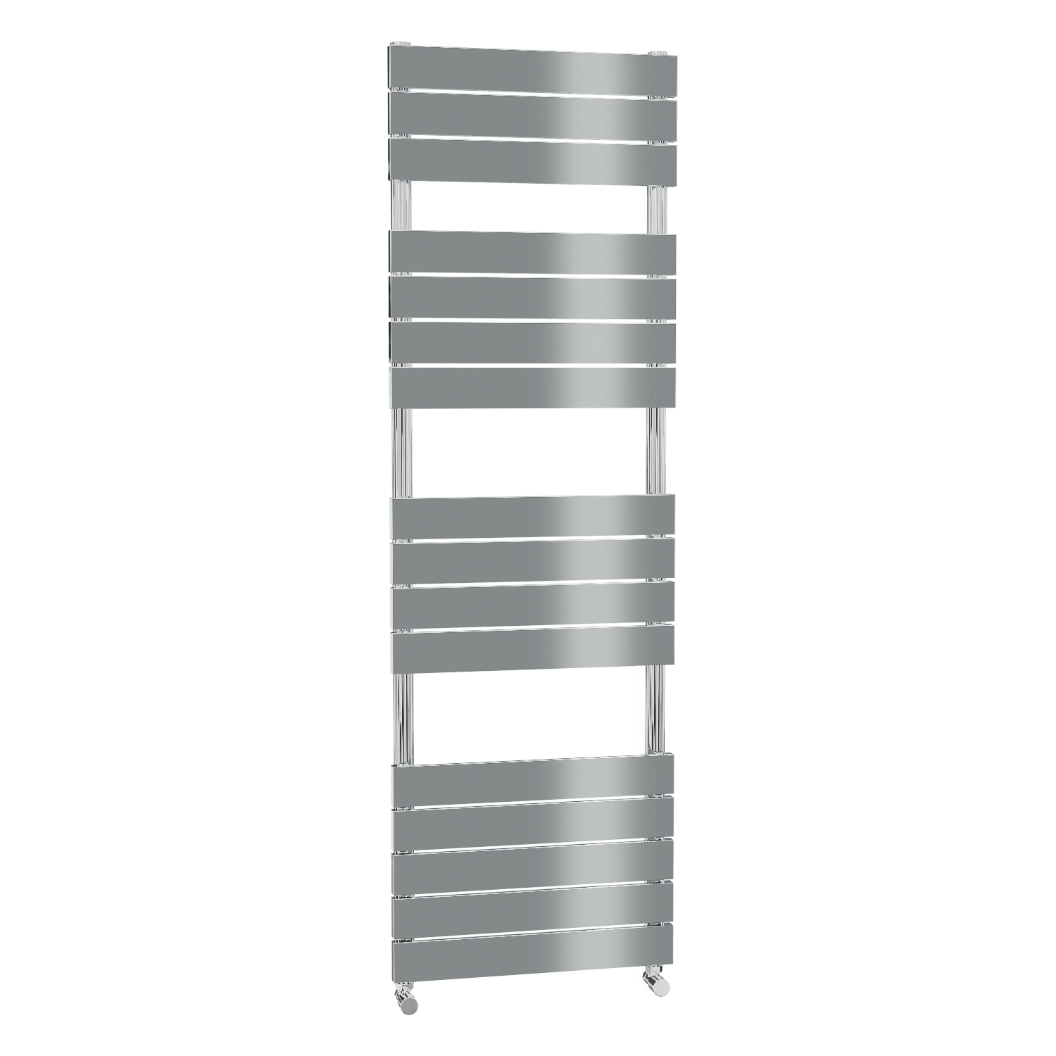 Chrome Vertical Bathroom Flat Towel Radiator 1600 x 500mm Better Bathrooms