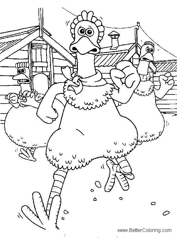 Chicken Run Coloring Sheet Coloring Pages