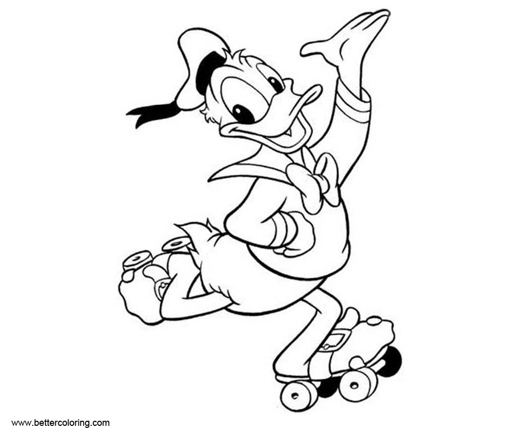 DuckTales Coloring Pages Line Drawing Free Printable