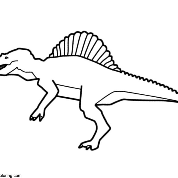 Coloring Page Baby Spinosaurus Free Coloring Pages