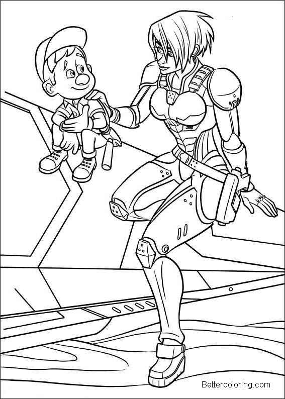 Wreck It Ralph Coloring Pages Line Art Sergeant Calhoun