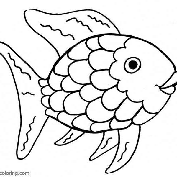 Rainbow Fish Coloring Pages Color by Numbers Free Printable Coloring