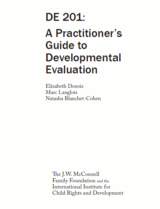 Developmental Evaluation Better Evaluation
