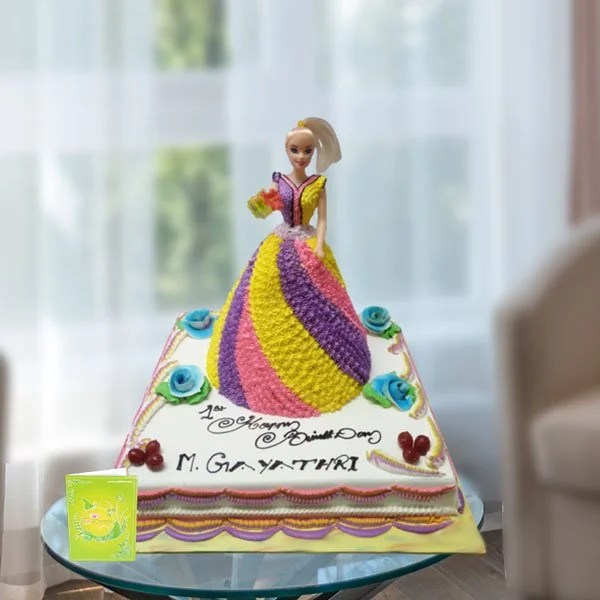 Gift Doll Cake Online Order Doll Cake For Birthday Online BGF