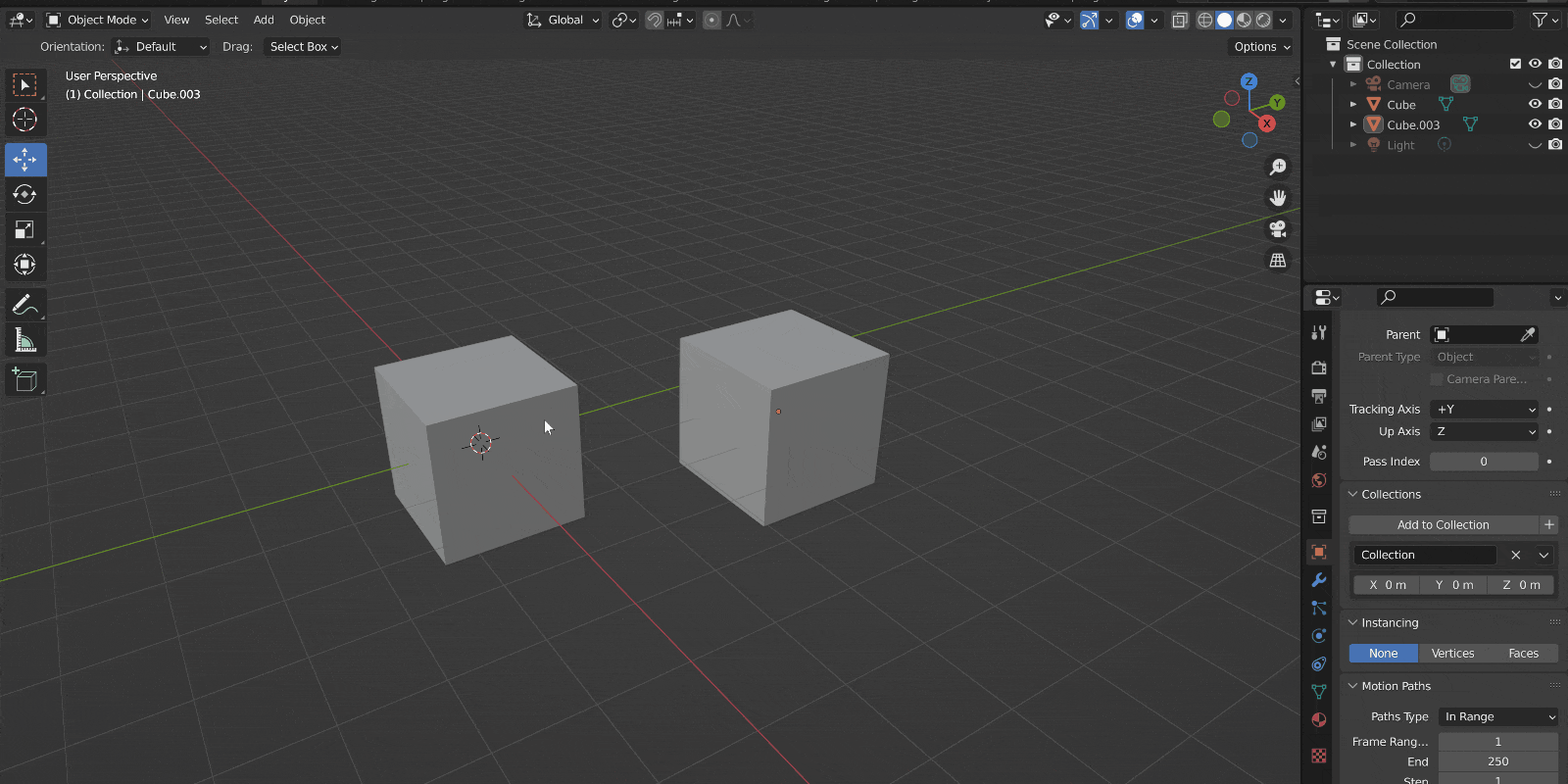 Blenderで複数オブジェクトをまとめて移動 Better Now CGz
