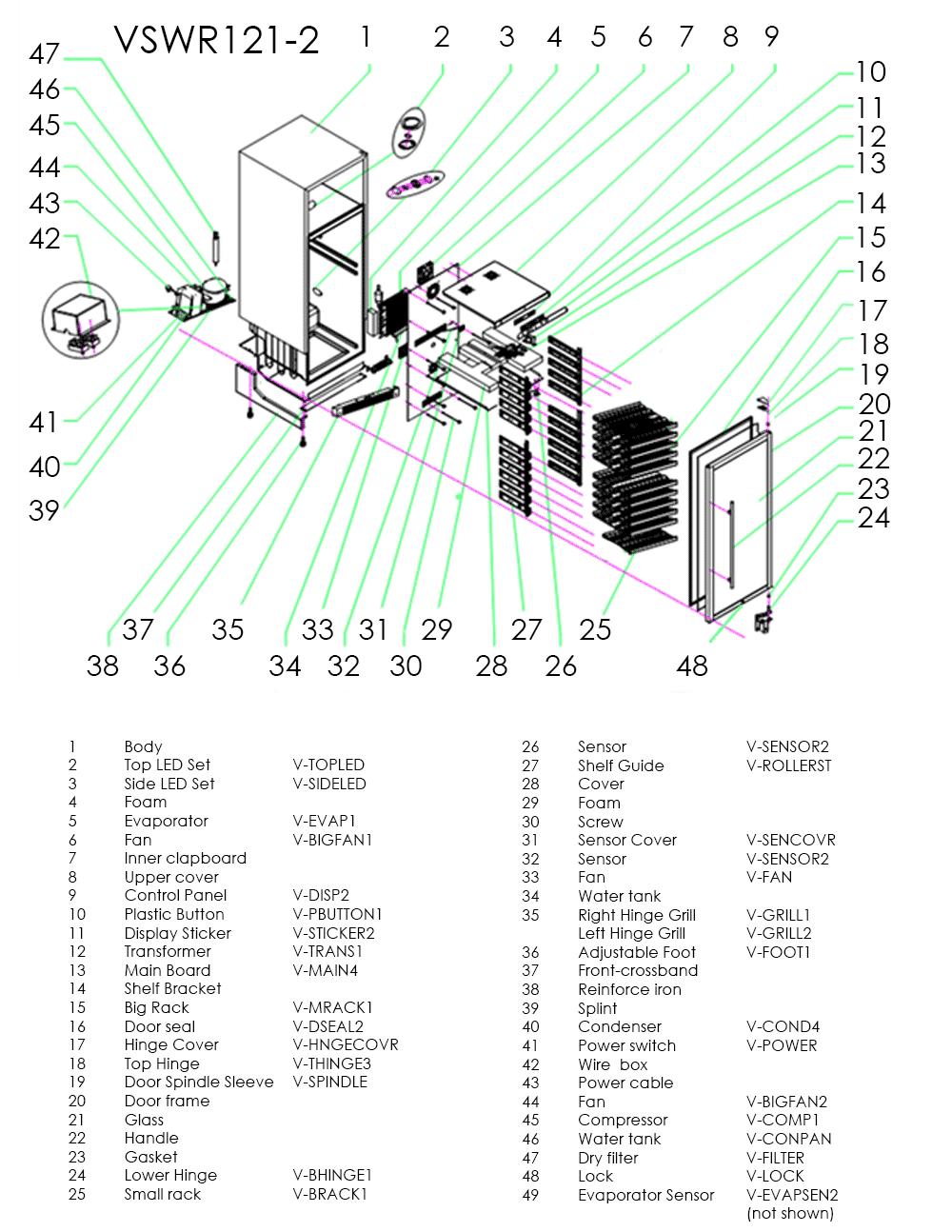Allavino VSWR1212SR20 FlexCount II TruVino 121Bottle TwoZone Wine