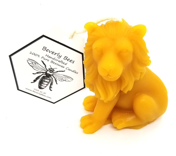 Lion Candle Beverly Bees