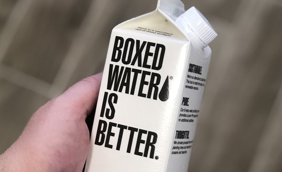 Boxed Water Is Better highlights benefits of carton packaging 202105