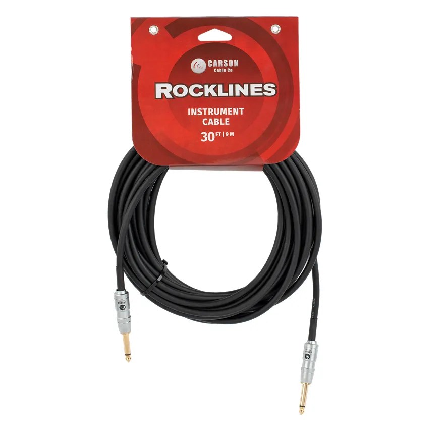 CARSON ROK30SS Noiseless Guitar Cable Bexley Guitars