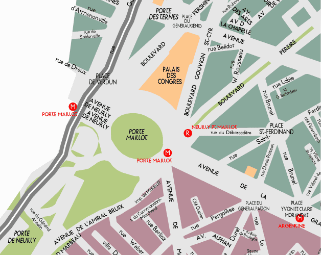 Paris Area Map, by Provence Beyond