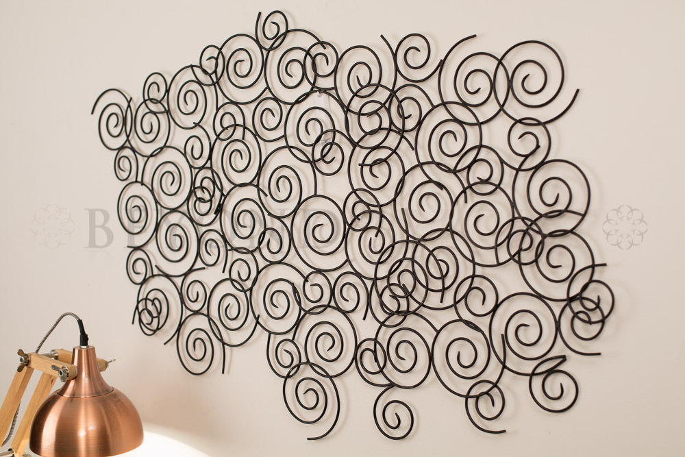 Ethereal Swirls Metal Wall Art Modern Vintage Indoor Outdoor