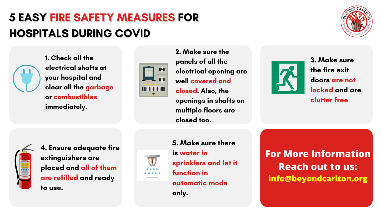 Important Fire Safety Checklist For Hospitals During COVID Beyond Carlton