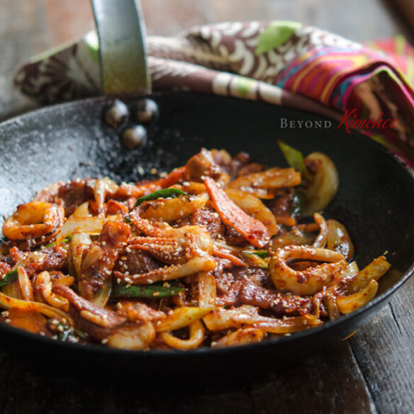 Spicy Pork and Squid StirFry (Osam Bulgogi) Beyond kimchee