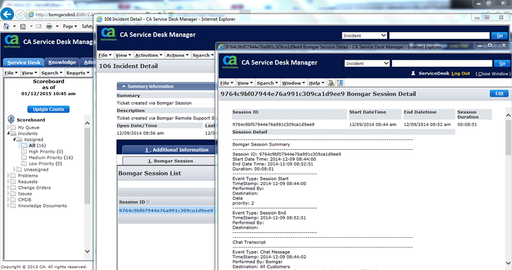 CA Technologies integration for Bomgar Remote Support BeyondTrust